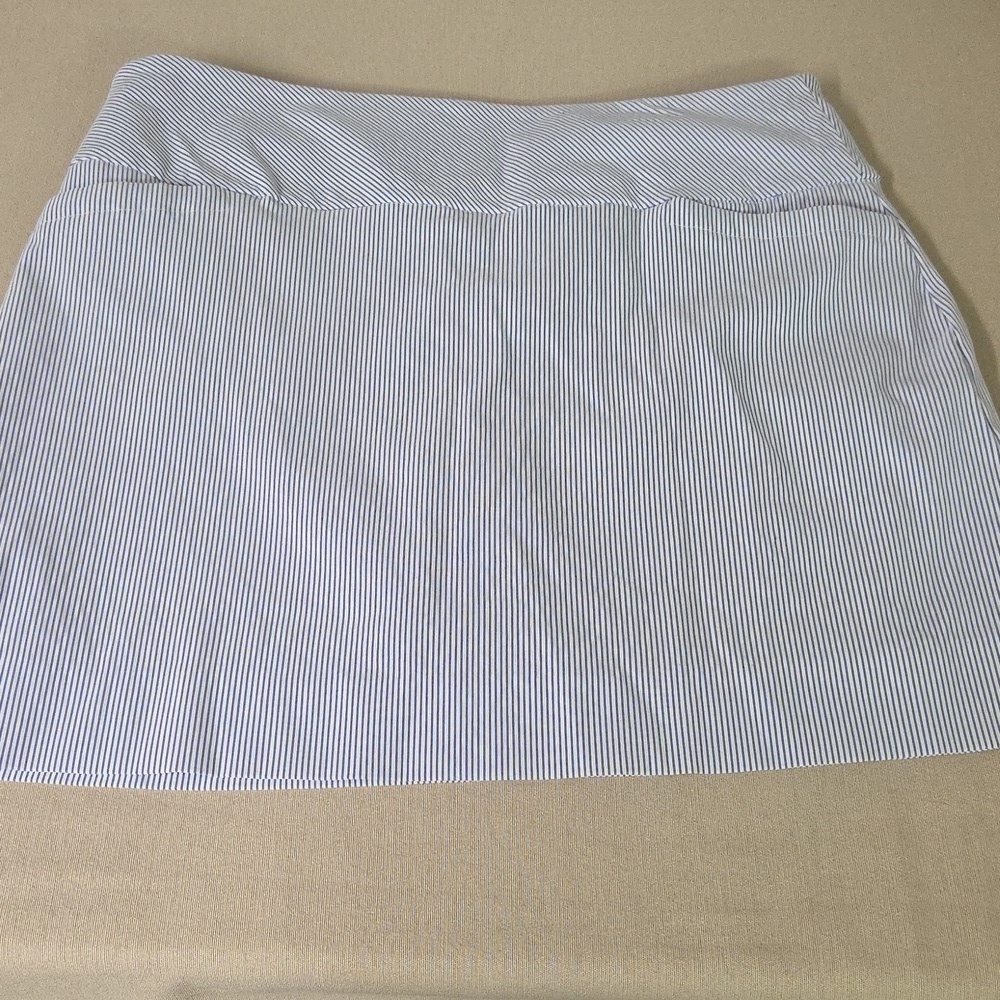 SC & CO Sport Skort Blue And White Stripe Size XL